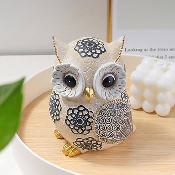 【美品】フクロウ　陶器　オブジェ　置物　インテリア　工芸品　美術品　A2808 美品】フクロウ 陶器 オブジェ 置物 インテリア 工芸品 美術品 A2808